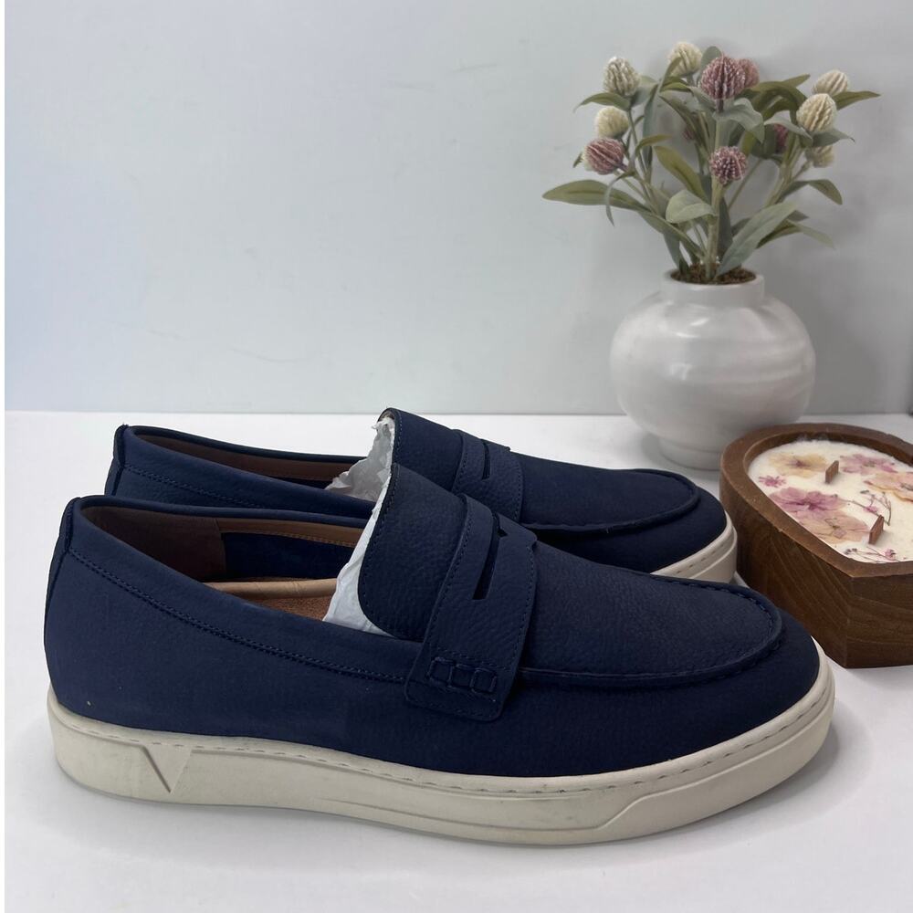 Vionic Thompson Slip-on Penny Loafers Casual Comfort Shoe Navy Men's 12 Wide - Picture 3 of 9
